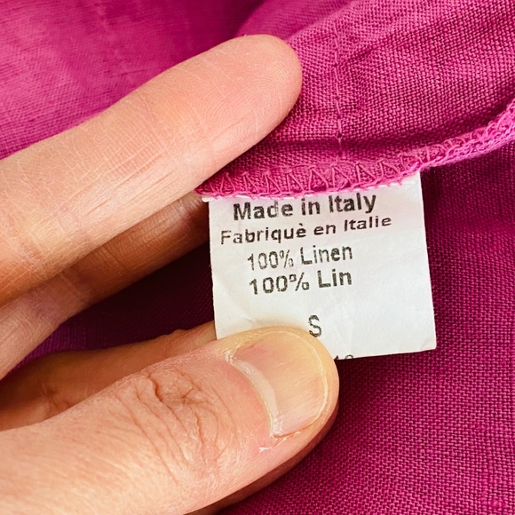 Terzo Millennio - Linen Dress, Made in Italy, Brand New and Never Worn! - Picture 5 of 9